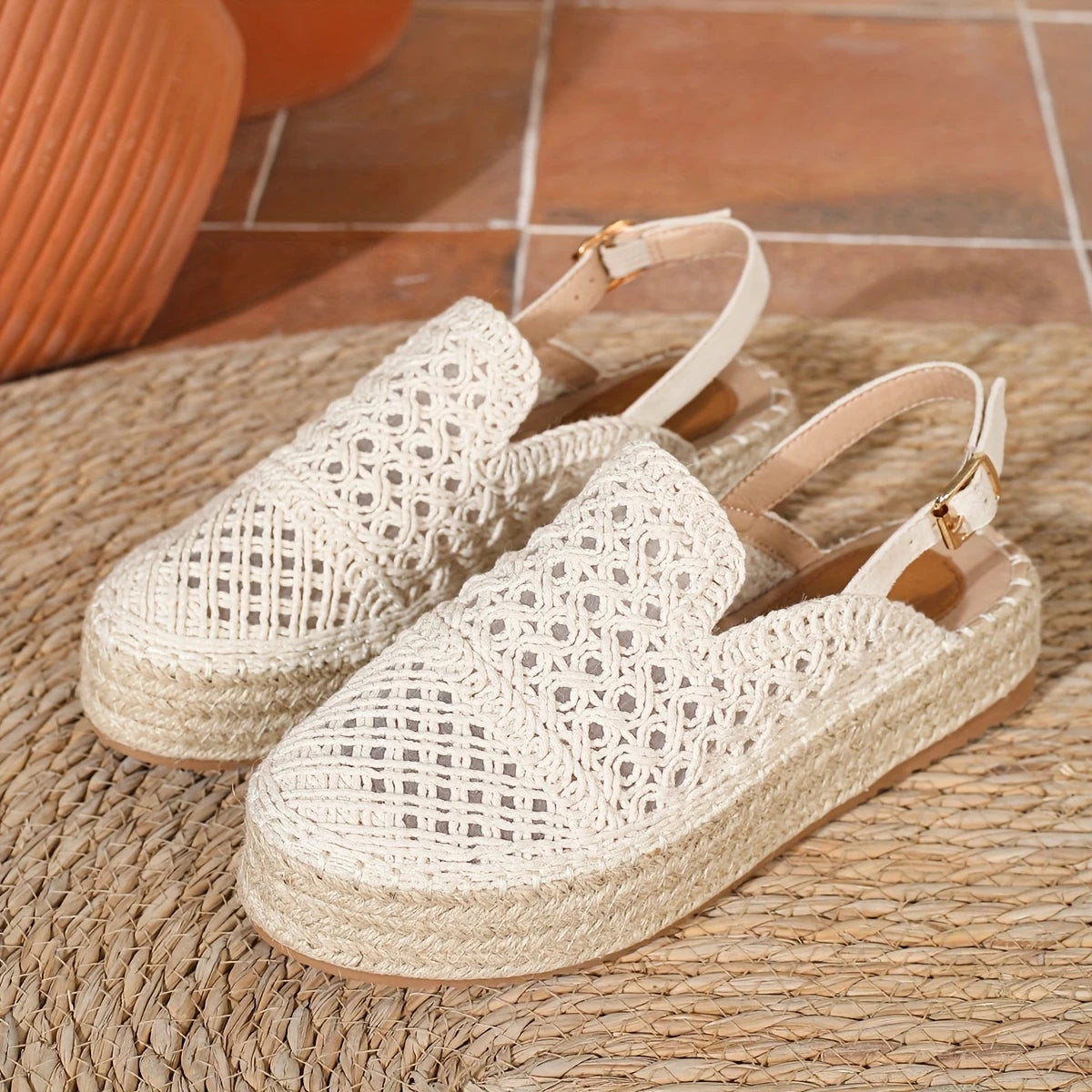 Mika | Sandalias playeras de esparto